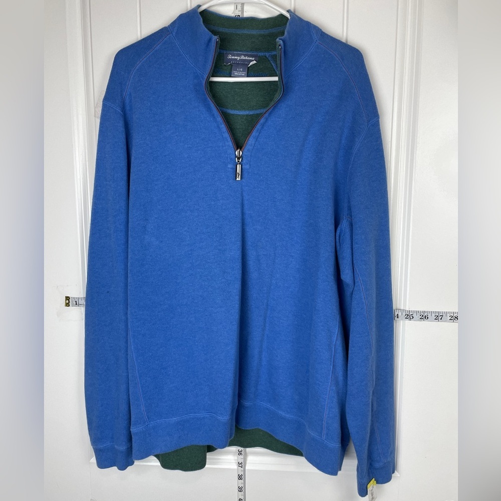 Men's Blue Half-Zip Sweater